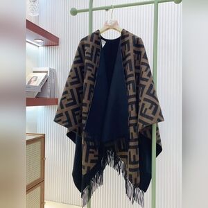 Fendi Reversible Poncho Cape